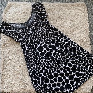 Black and white dress